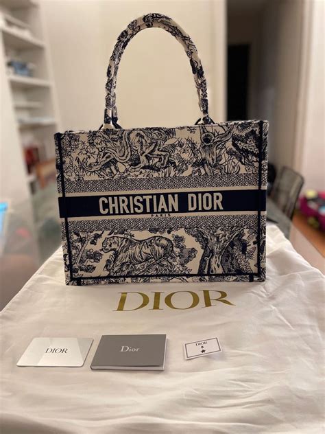 dior canvas tote bag|dior tote bag medium size.